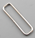 B-LP-01 2000 Silver Metal Rectangular Loop